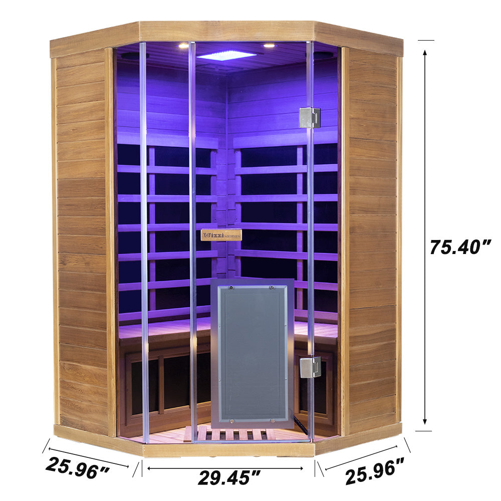 SR07 Corner 2-Person Cedar Sauna