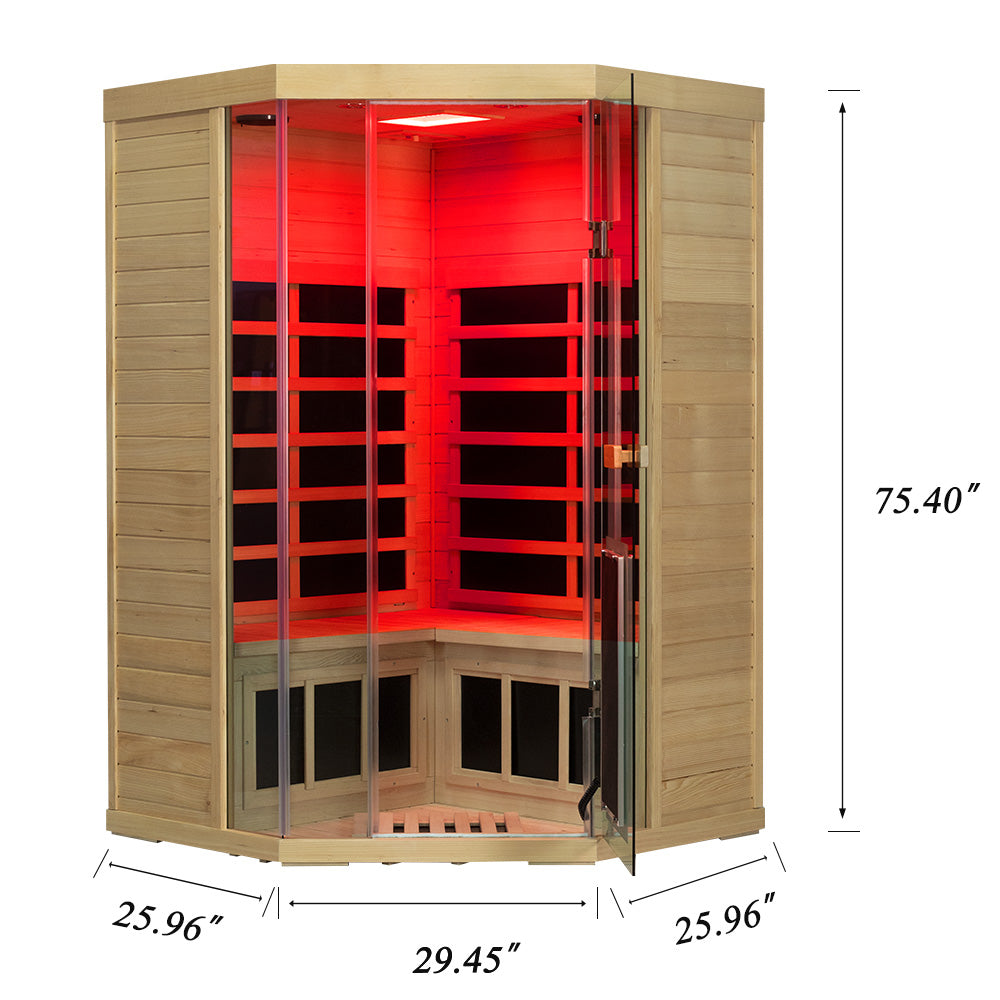 SH07 Corner Hemlock Sauna