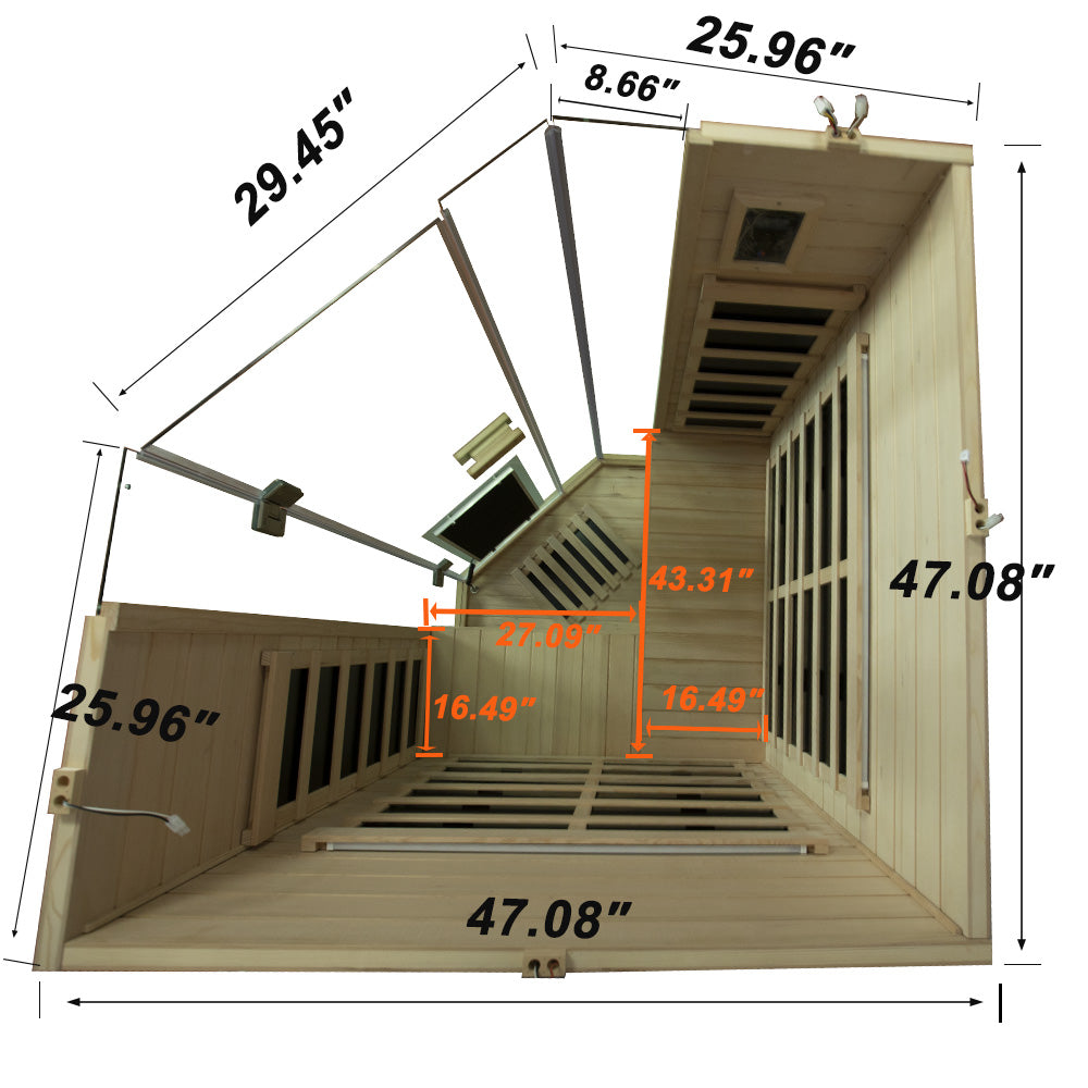 SH07 Corner Hemlock Sauna