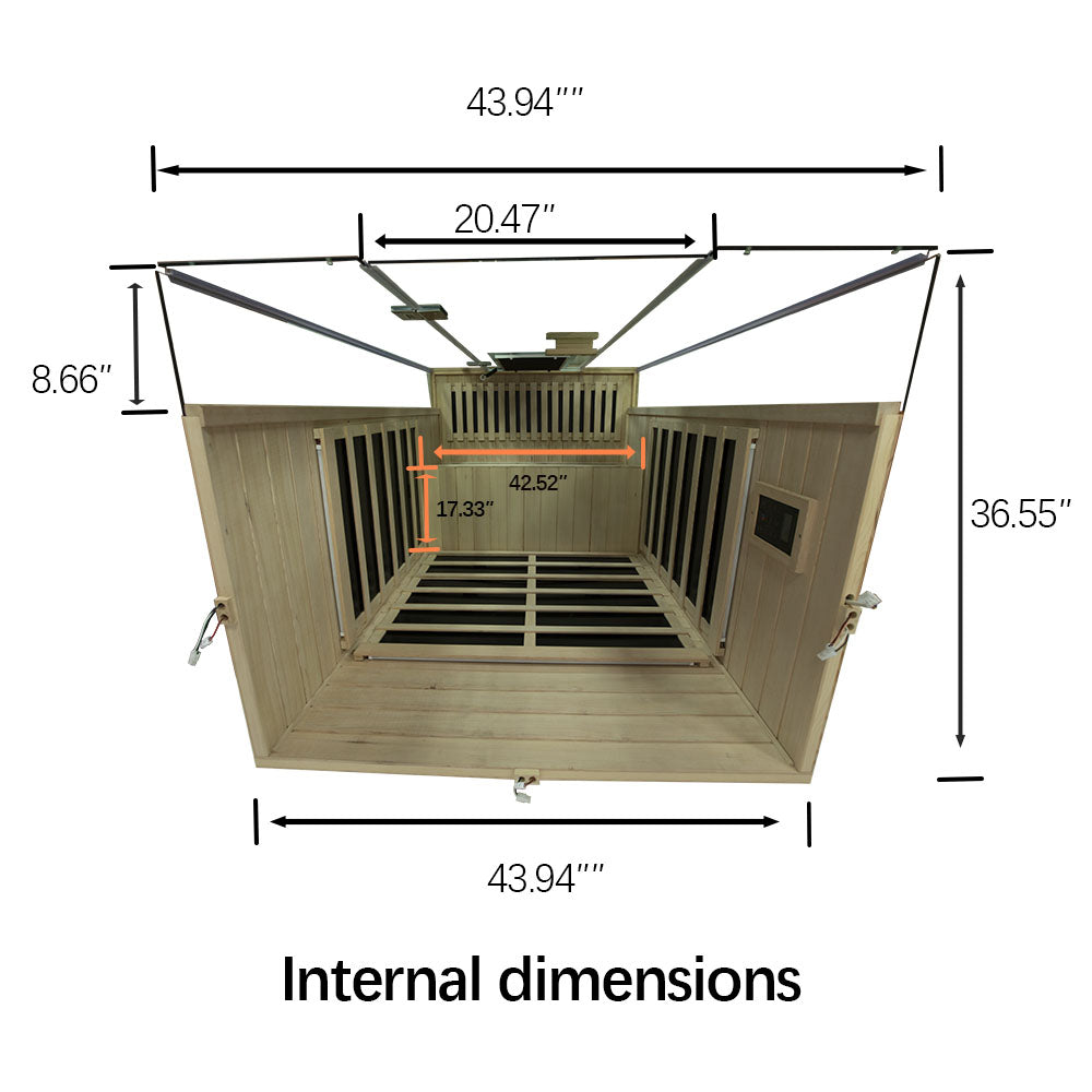 SH02 2-Person Hemlock Sauna