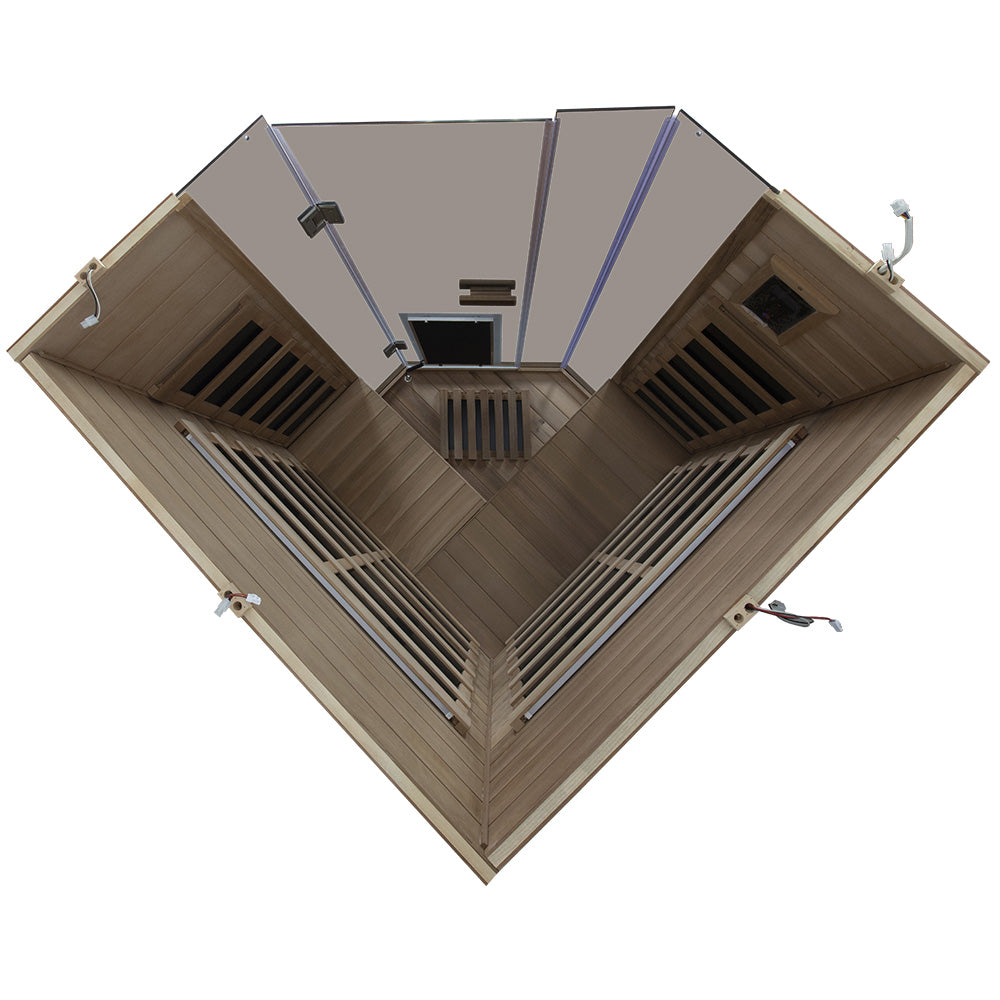 SR07 Corner 2-Person Cedar Sauna