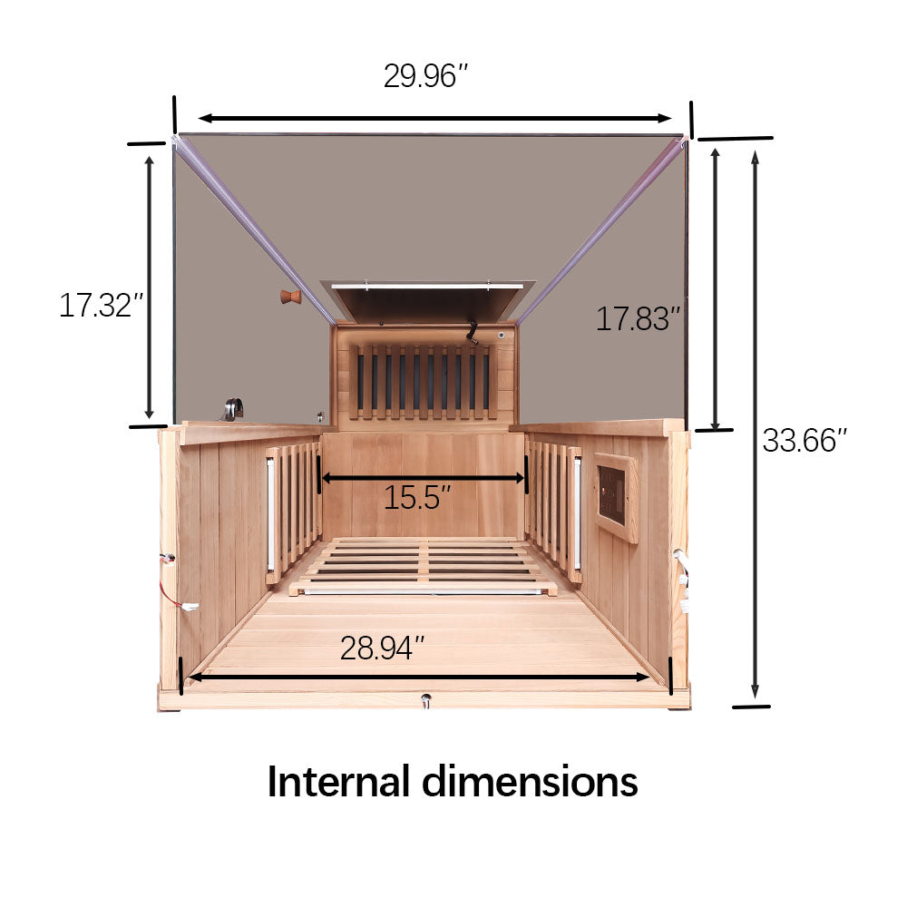 909MRX Mini Red Cedar Sauna