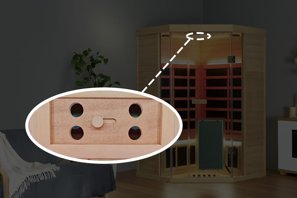 SH07 Corner Hemlock Sauna