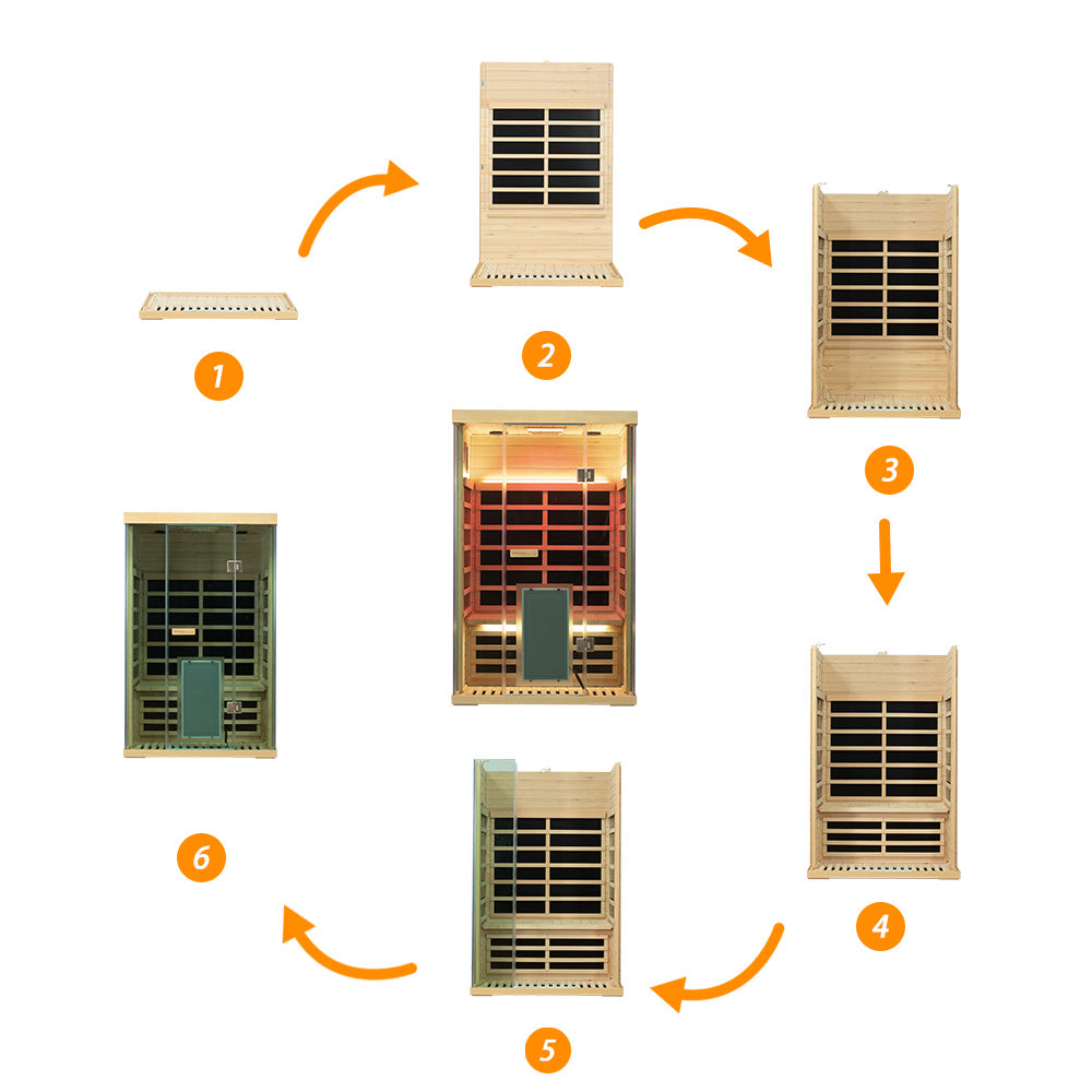 SH02 2-Person Hemlock Sauna